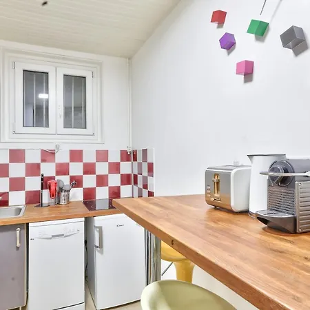 Apartment Superb T1bis At 1min From The Metro Porte St-ouen *